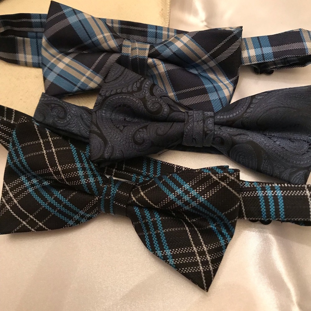 Men’s bow ties set of 3 blue